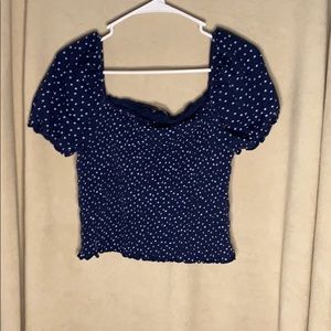 American Eagle semi cropped blouse